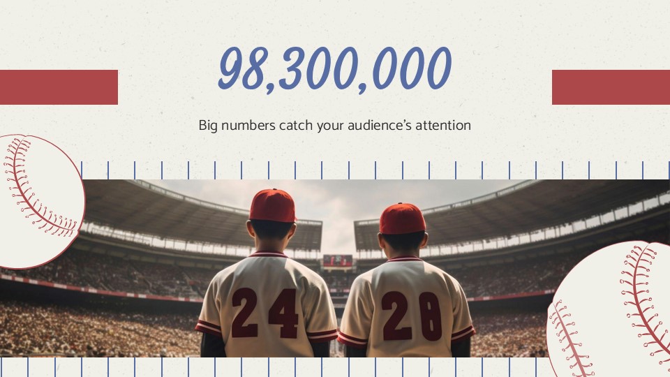 Free American Baseball Team Powerpoint Template 11