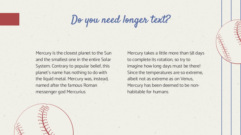 Free American Baseball Team Powerpoint Template 4