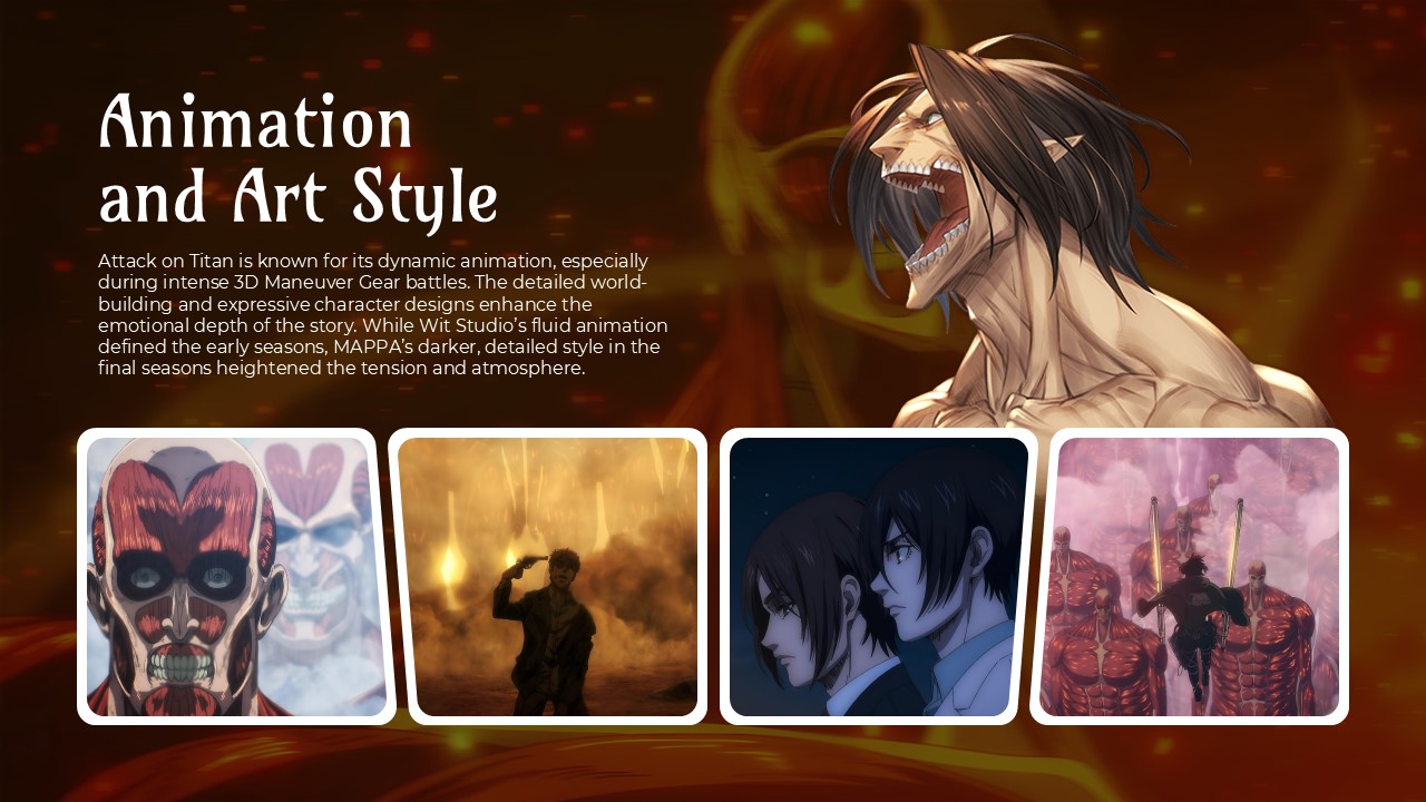 Free Attack On Titan Anime Powerpoint Template 7