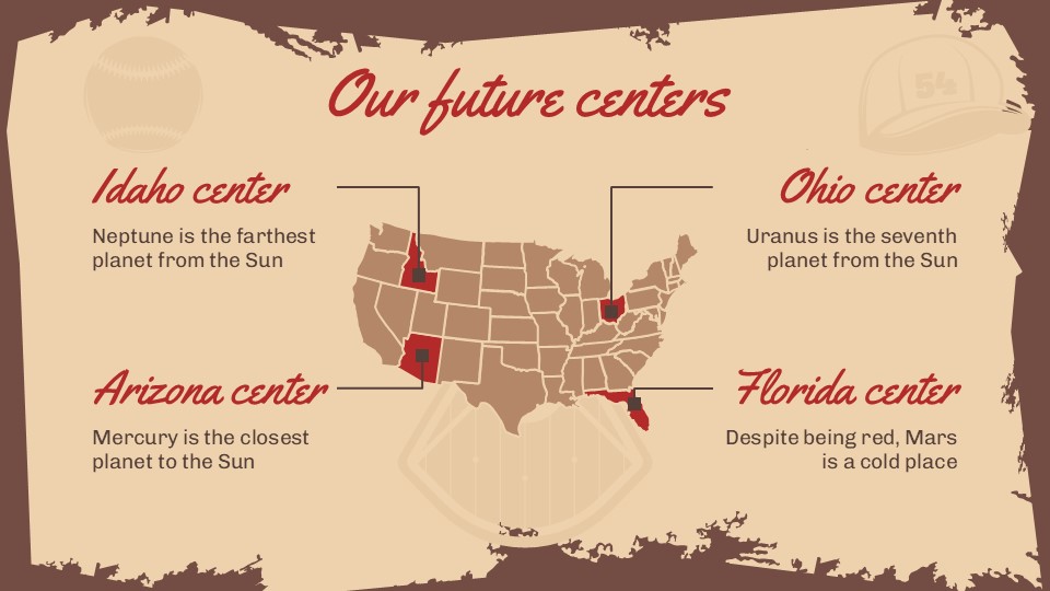 Free Baseball Training Center Presentation Template 25