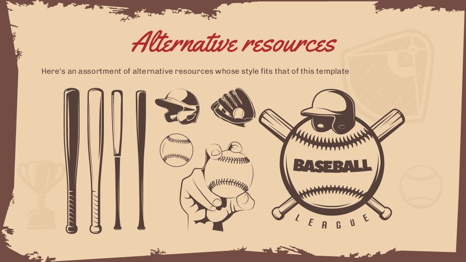 Free Baseball Training Center Presentation Template 37