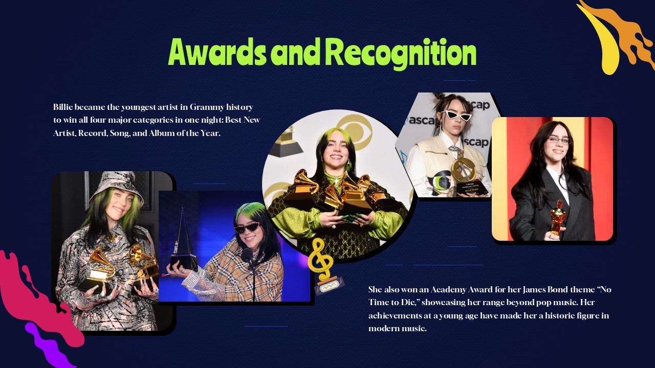 Free Billie Eilish Powerpoint Template And Google Slides Theme 5