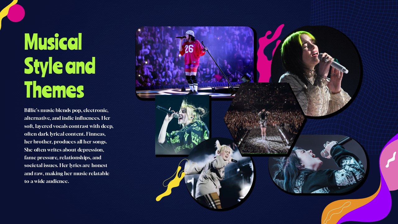 Free Billie Eilish Powerpoint Template And Google Slides Theme 6