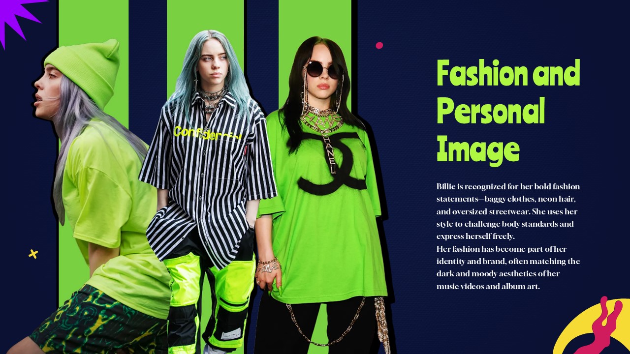 Free Billie Eilish Powerpoint Template And Google Slides Theme 7