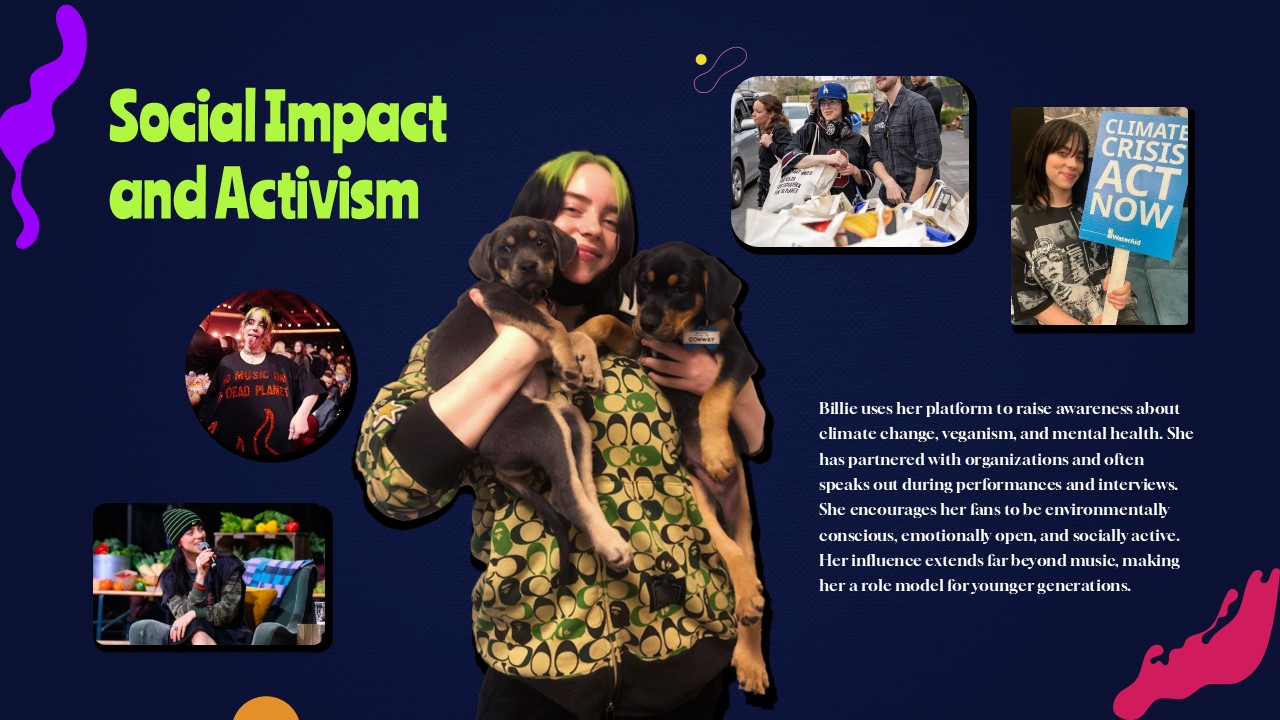 Free Billie Eilish Powerpoint Template And Google Slides Theme 8
