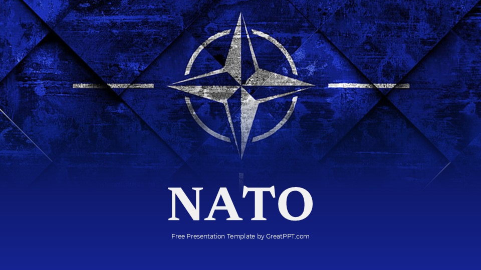 Free Blue Nato Presentation Template 1