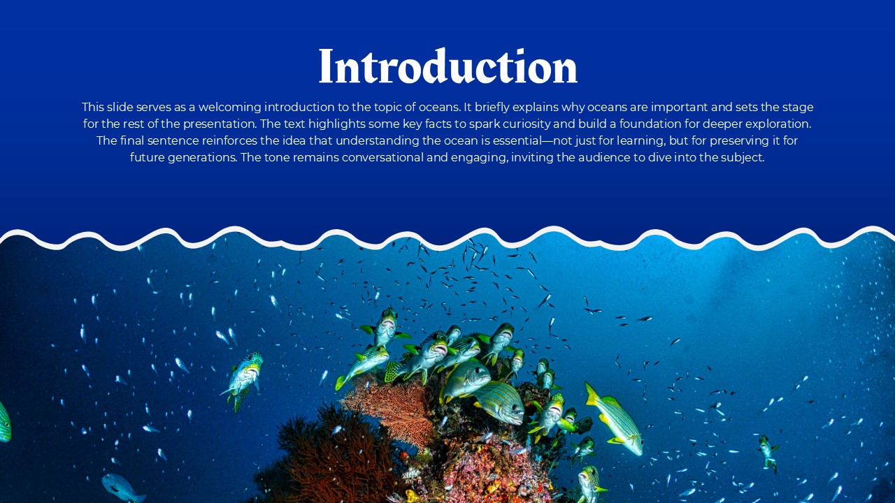 Free Blue Ocean Powerpoint Template And Google Slides Theme 2