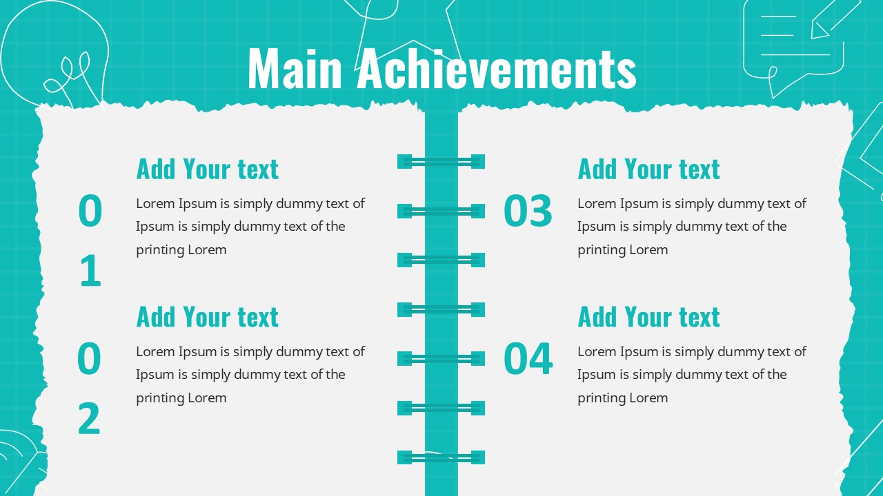 Free Blue Yearbook Powerpoint Template And Google Slides Theme 6