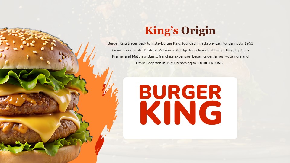 Free Burger King Powerpoint Template 2