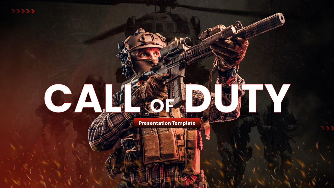 Free Call Of Duty Powerpoint Template And Google Slides Theme 1