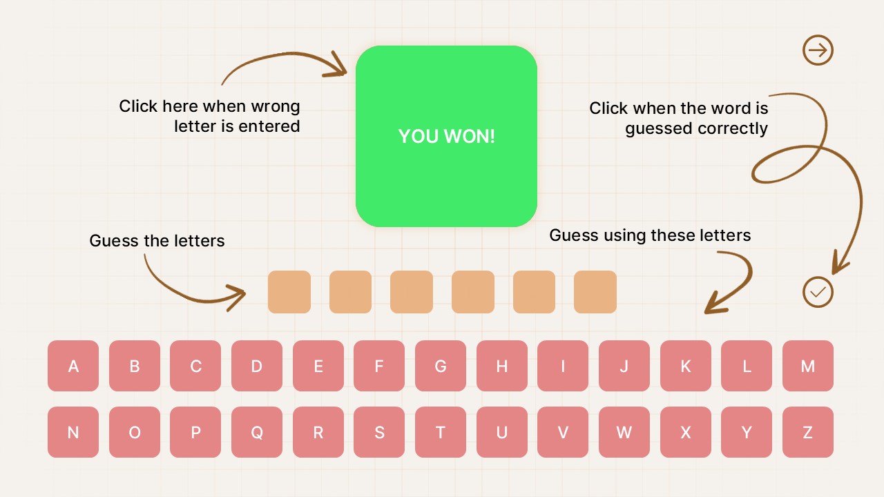Free Classic Hangman Game Powerpoint Template 2