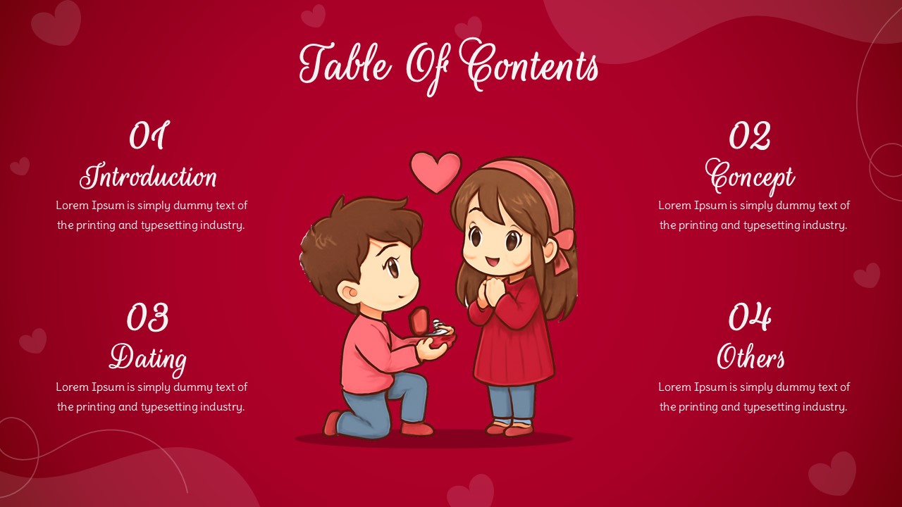 Free Dating Wrapped Powerpoint Template 2