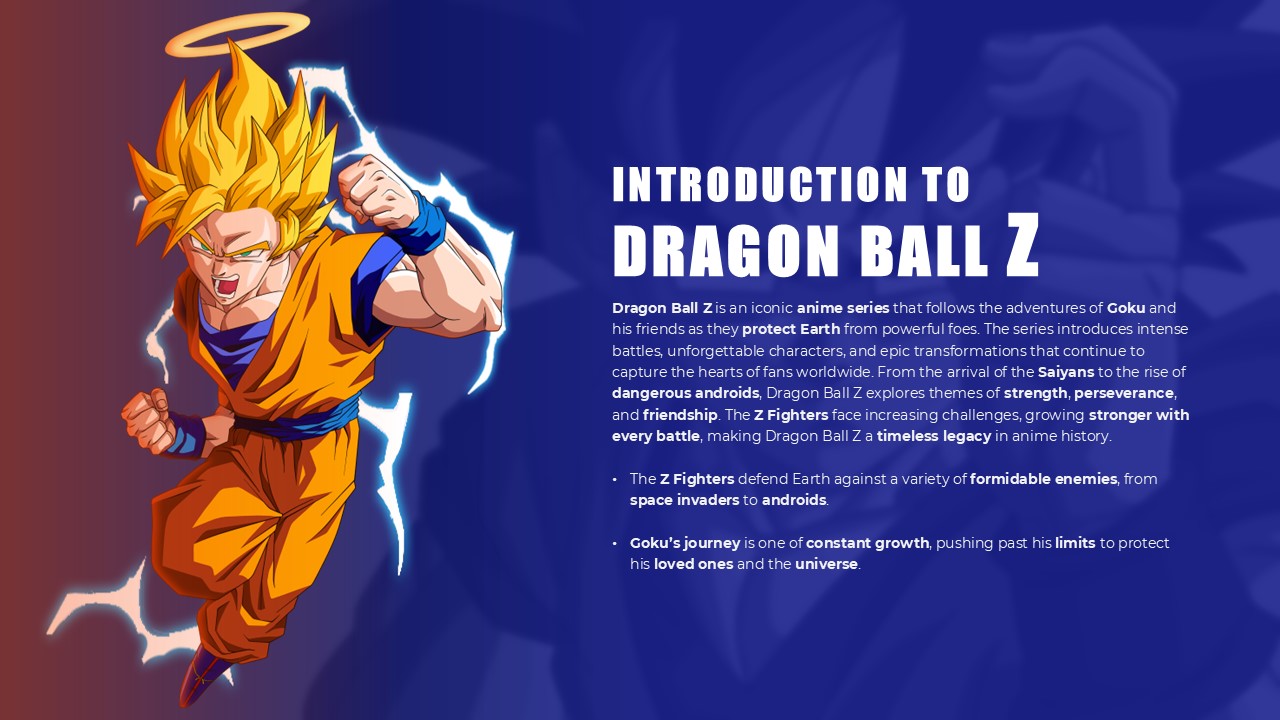 Free Dragon Ball Z Powerpoint Template 2