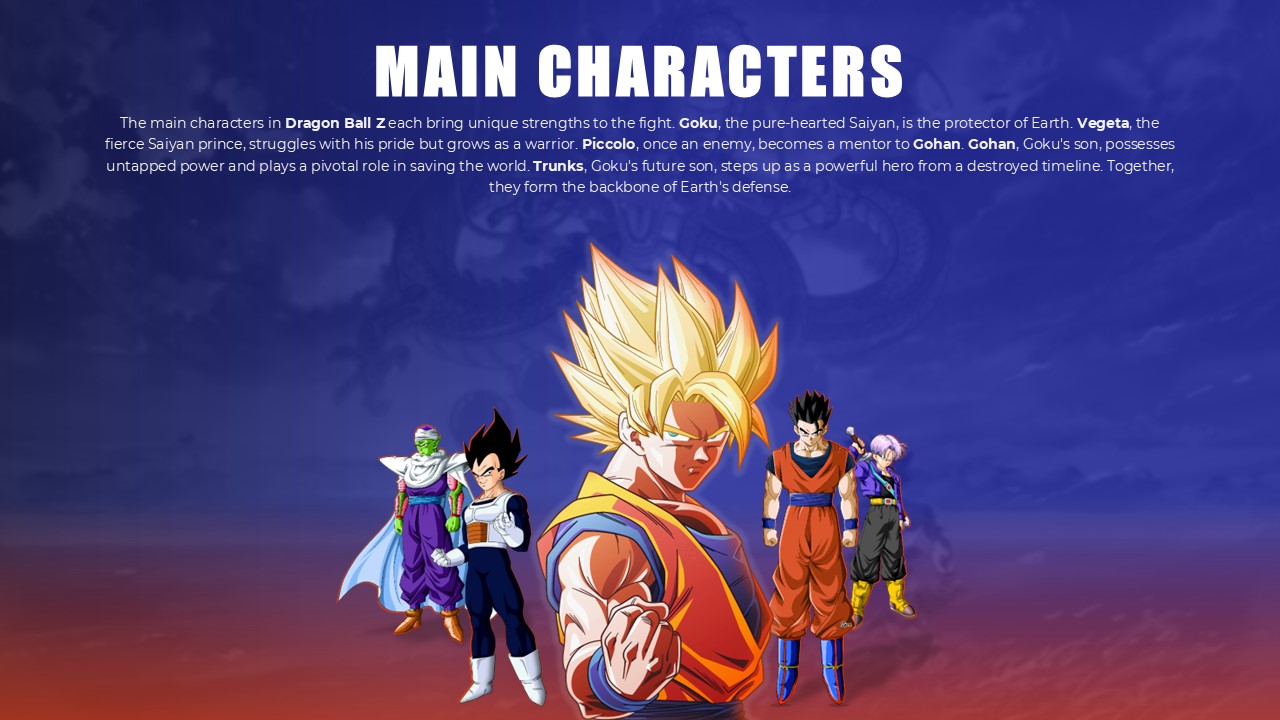 Free Dragon Ball Z Powerpoint Template 3