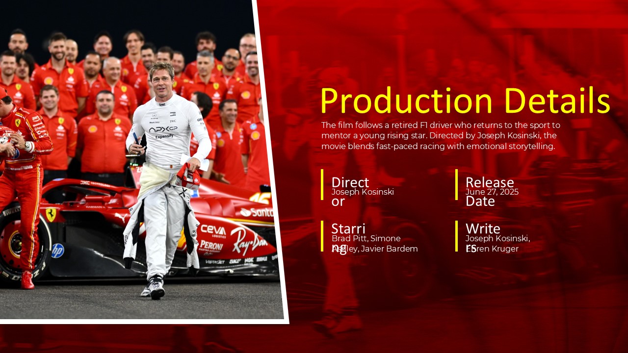 Free F1 Movie Presentation Theme 2