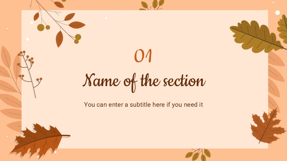 Free Fall Background For Powerpoint And Google Slides 3