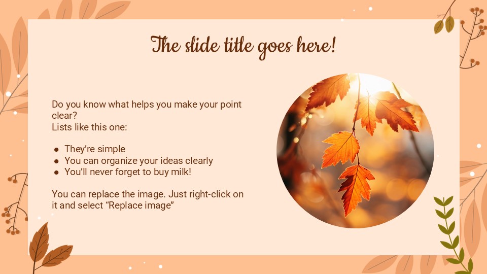 Free Fall Background For Powerpoint And Google Slides 5