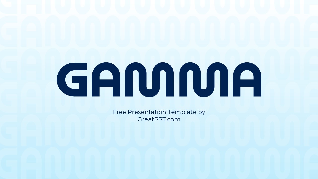 Free Gamma Powerpoint Template 1