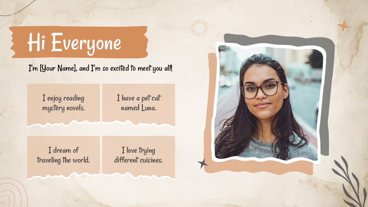 Free Get To Know Me Presentation Template 2