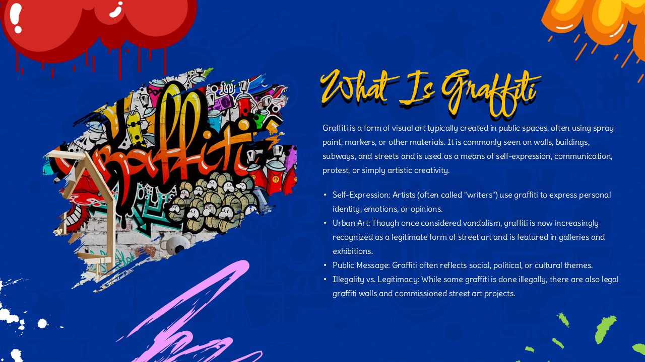 Free Graffiti Style Powerpoint Template3