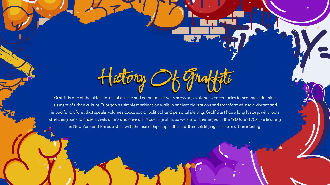 Free Graffiti Style Powerpoint Template5