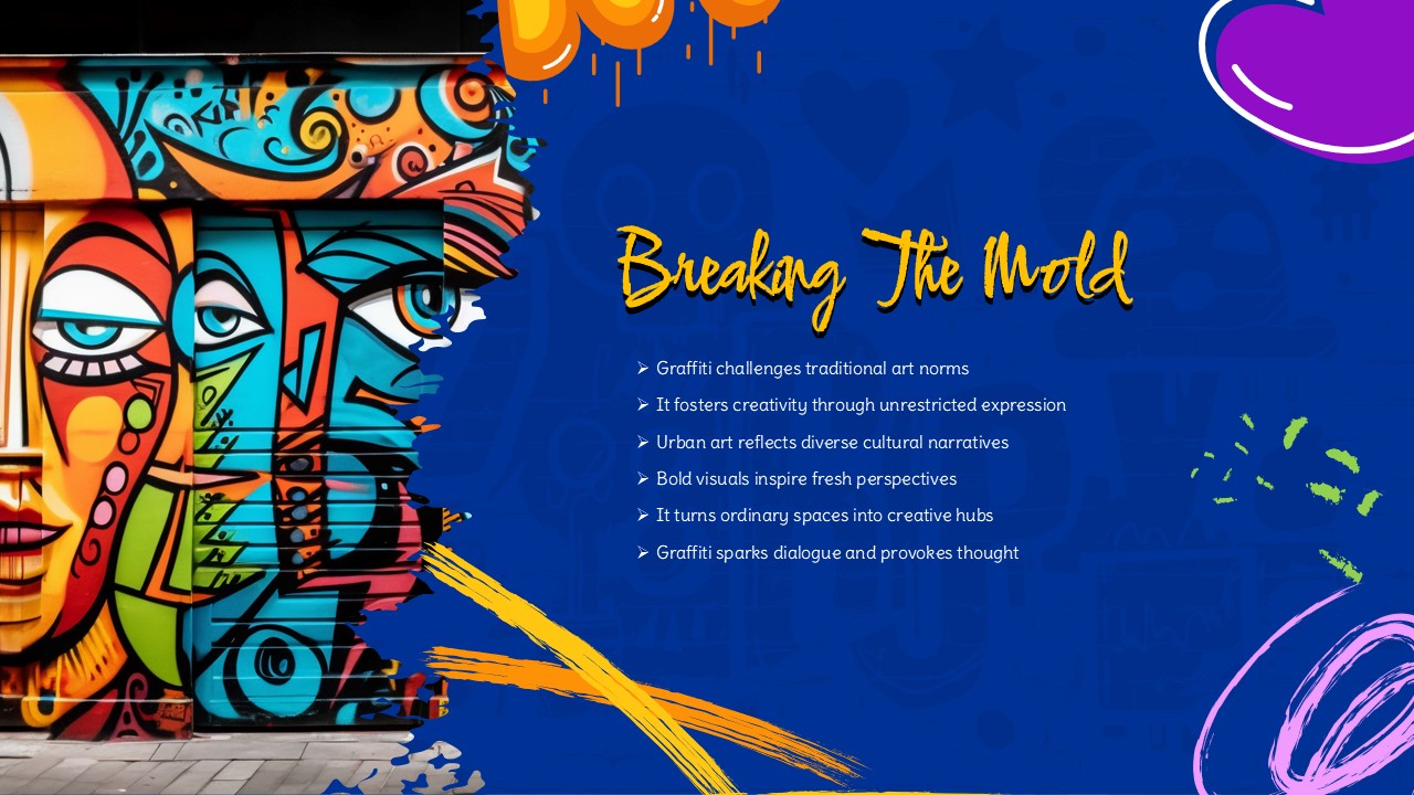 Free Graffiti Style Powerpoint Template7
