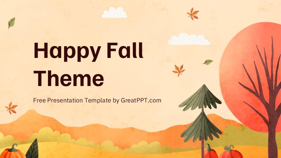 Free Happy Fall Presentation Theme 1