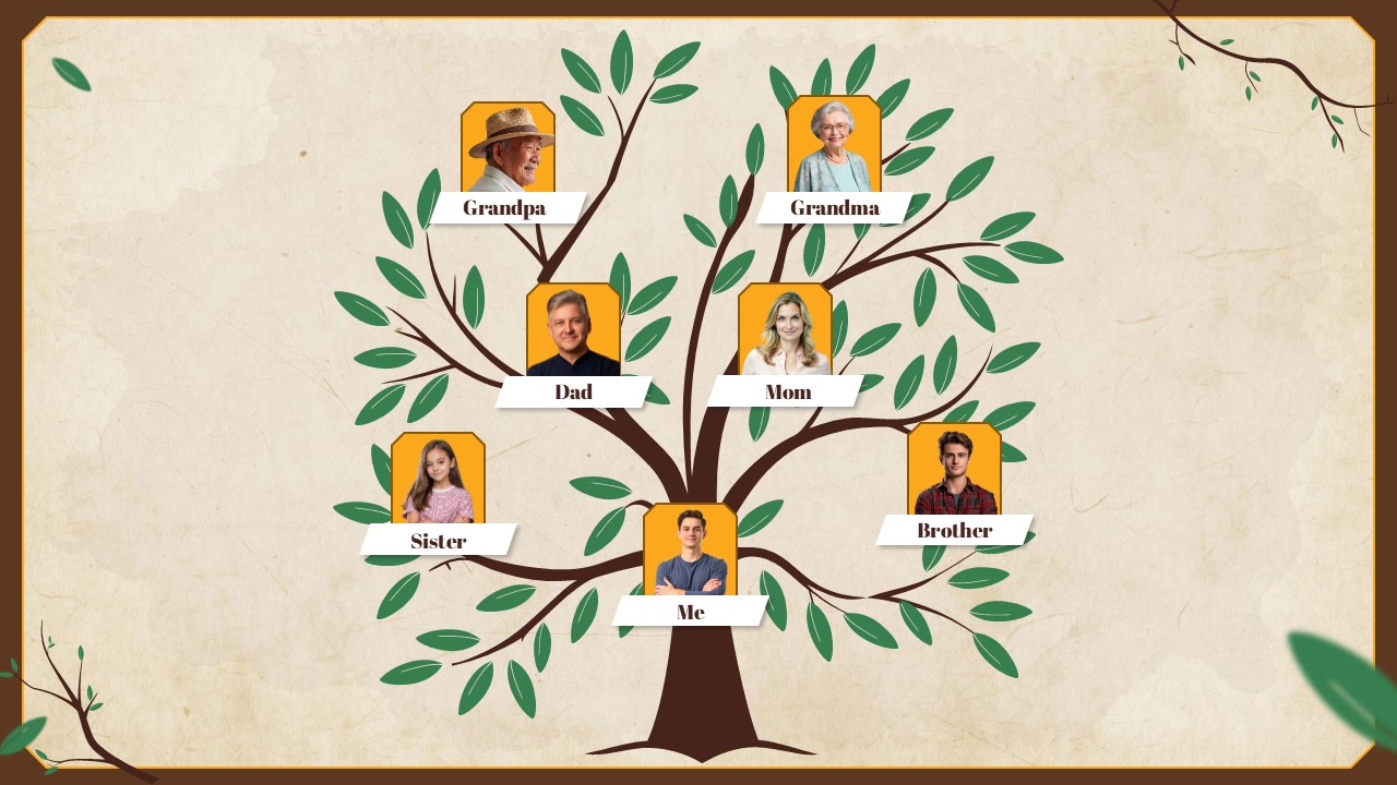 Free Interactive Family Tree Presentation Template 2