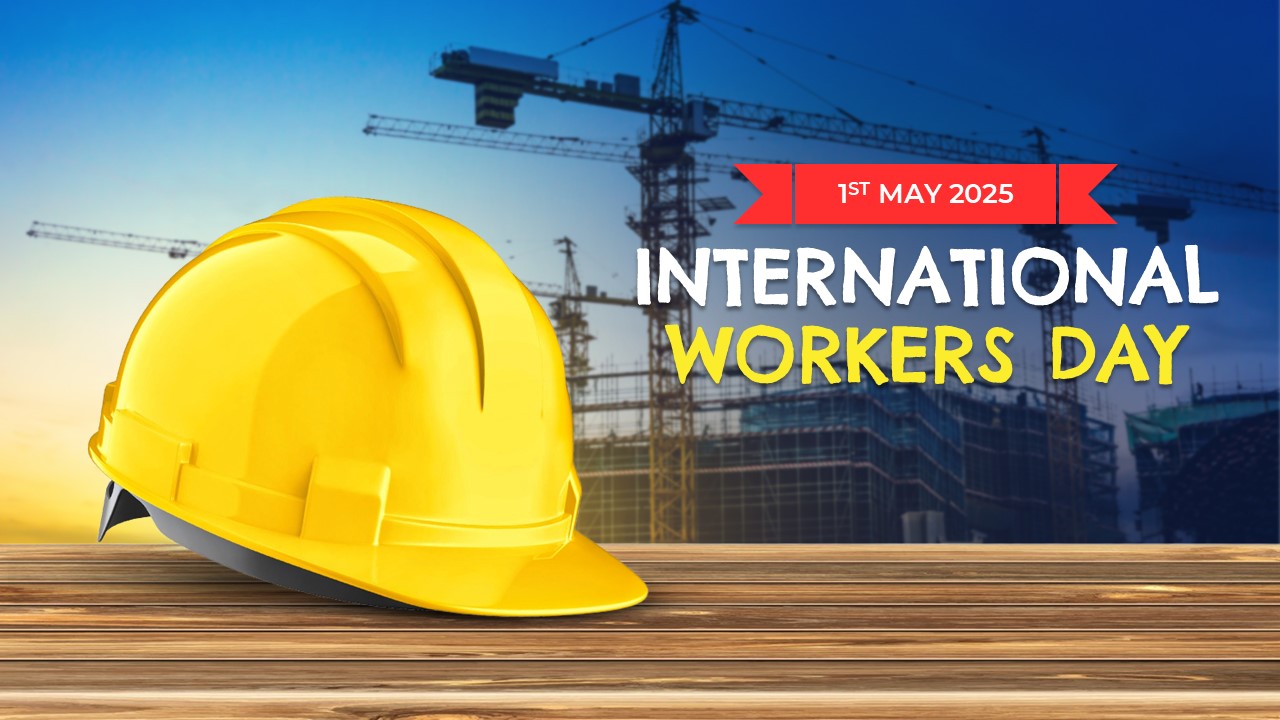 Free International Workers Day Poster Powerpoint Template 2