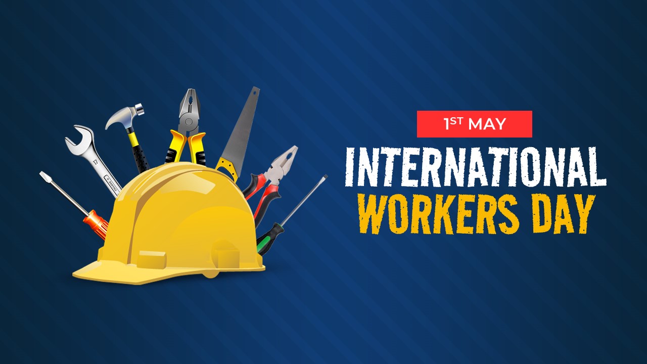 Free International Workers Day Poster Powerpoint Template 5