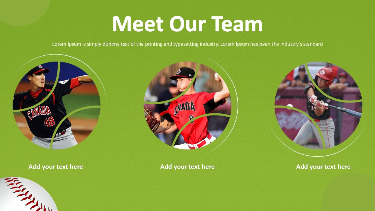 Free Introduction To Baseball Presentation Template 5