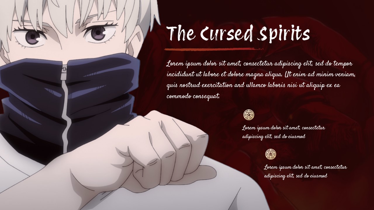 Free Jujutsu Kaisen Anime Powerpoint Template 11