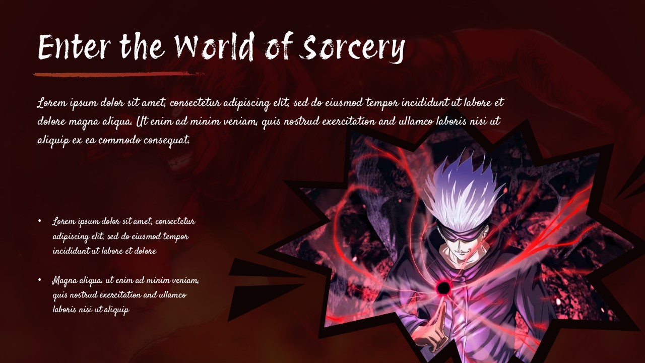 Free Jujutsu Kaisen Anime Powerpoint Template 2