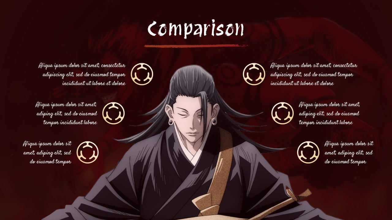 Free Jujutsu Kaisen Anime Powerpoint Template 5