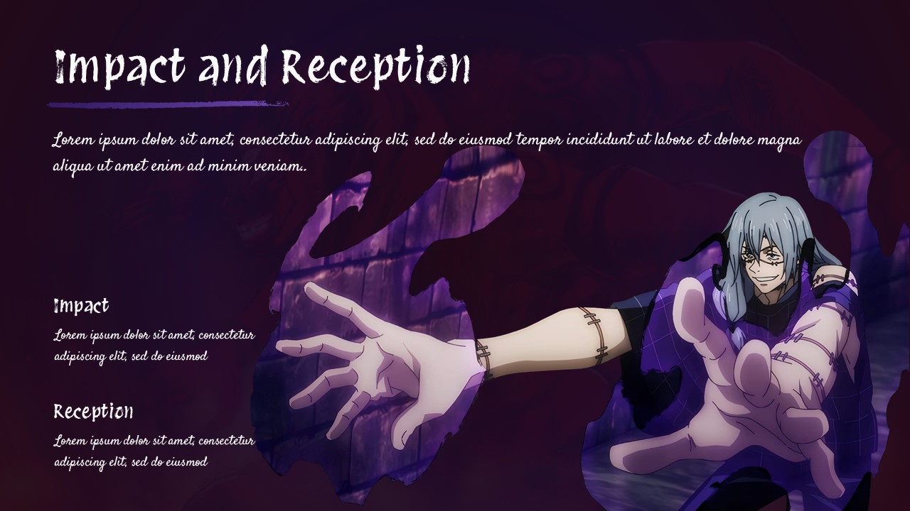 Free Jujutsu Kaisen Anime Powerpoint Template 9