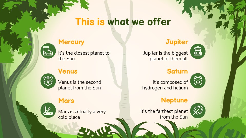 Free Jungle Agency Presentation Template 34