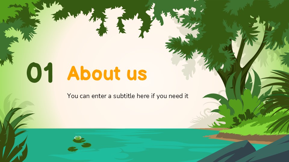 Free Jungle Agency Presentation Template 6