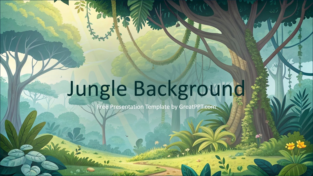 Free Jungle Powerpoint Background 1