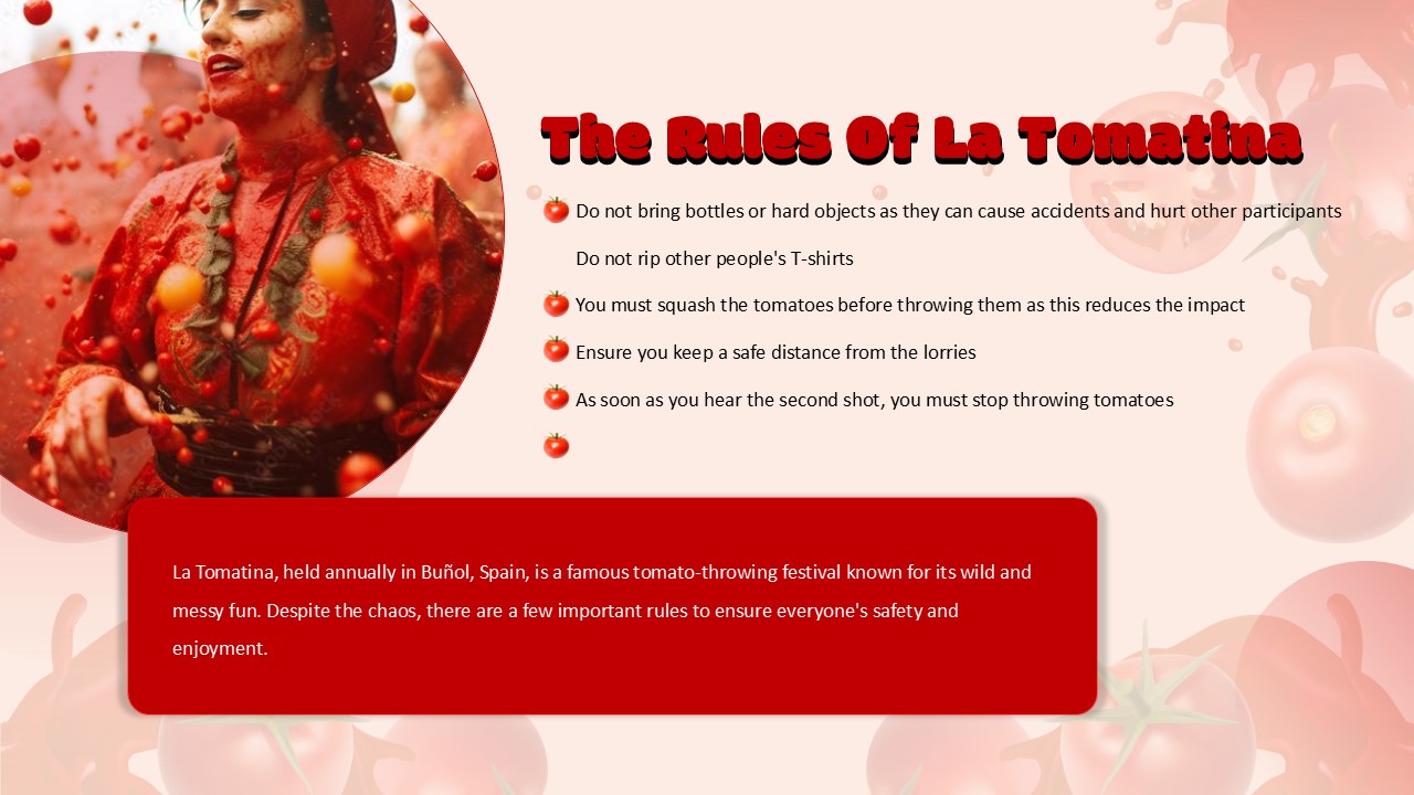 Free La Tomatina Powerpoint Template 3