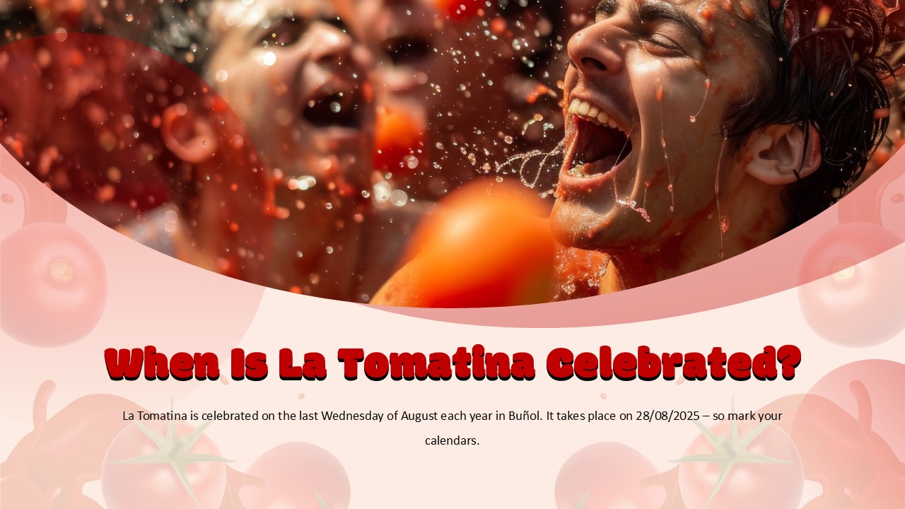 Free La Tomatina Powerpoint Template 6