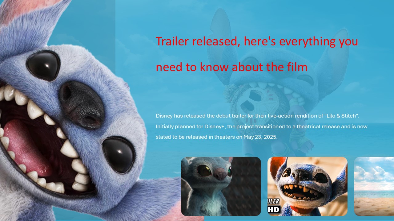 Free Lilo And Stitch Movie Presentation Template 5