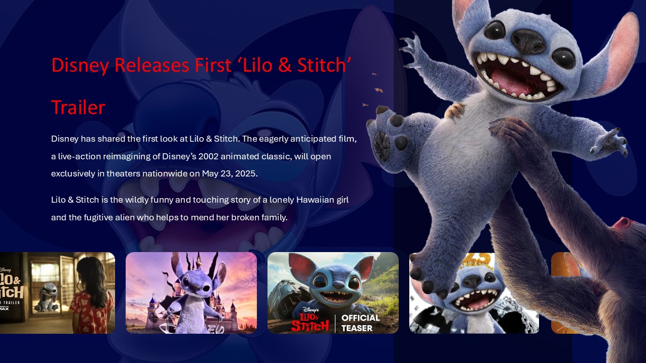 Free Lilo And Stitch Movie Presentation Template 7