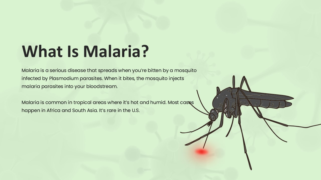 Free Malaria Disease Powerpoint Template 2