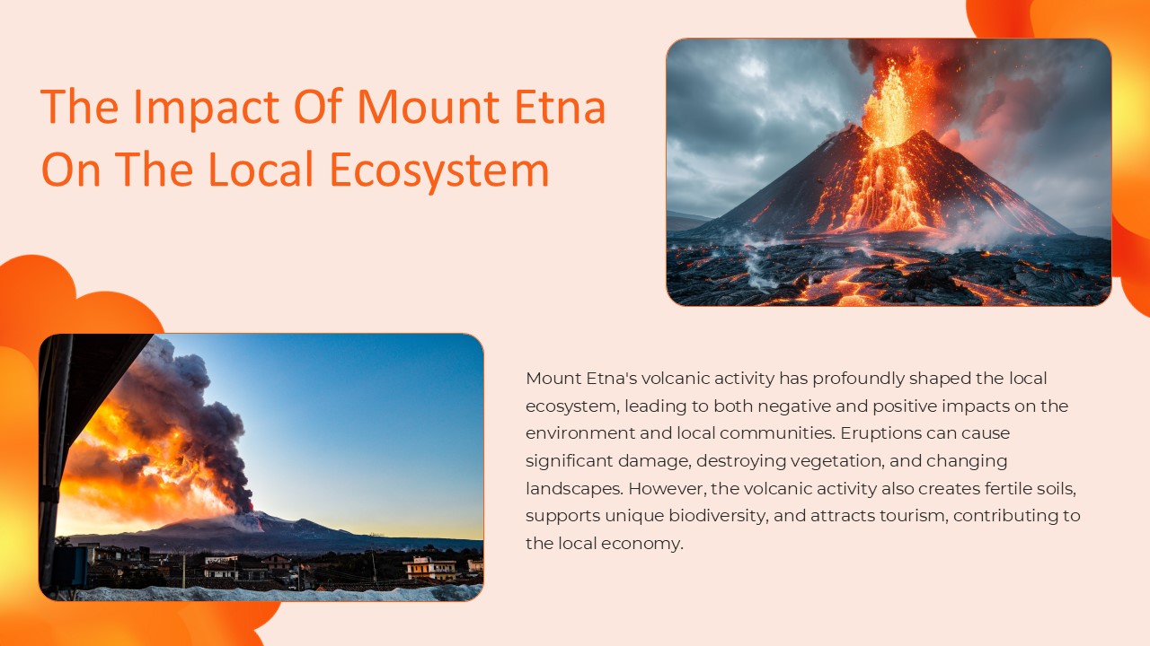 Free Mount Etna Volcano Powerpoint Template 3