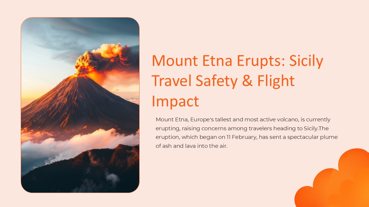 Free Mount Etna Volcano Powerpoint Template 5