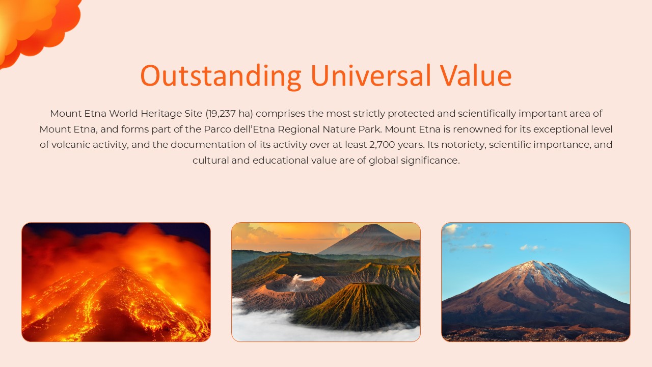 Free Mount Etna Volcano Powerpoint Template 7
