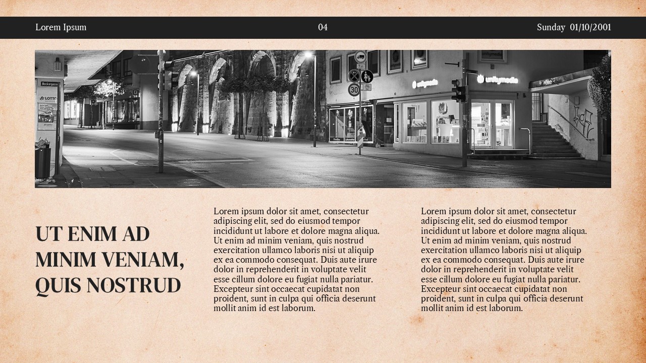 Free Old Newspaper Powerpoint Template 5