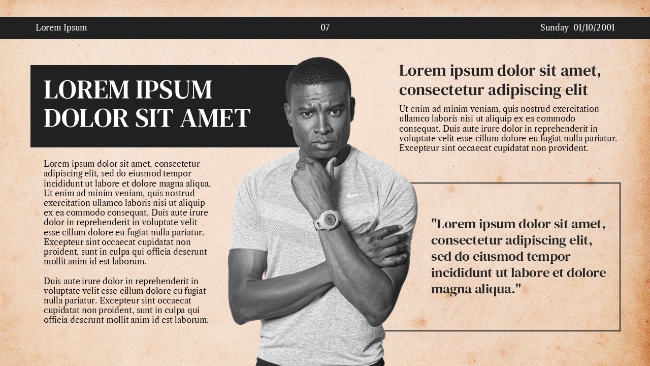 Free Old Newspaper Powerpoint Template 8