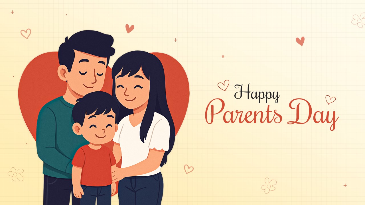 Free Parents Day Poster Template 4