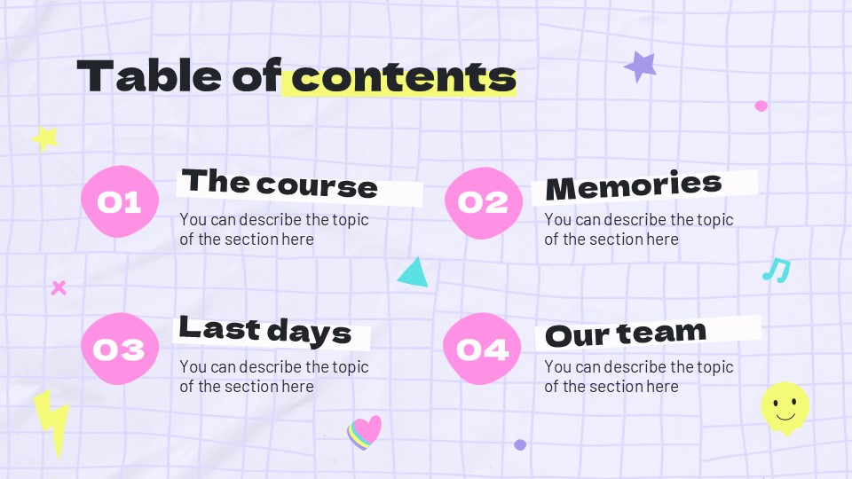 Free Preppy Aesthetics Yearbook Powerpoint Template 2